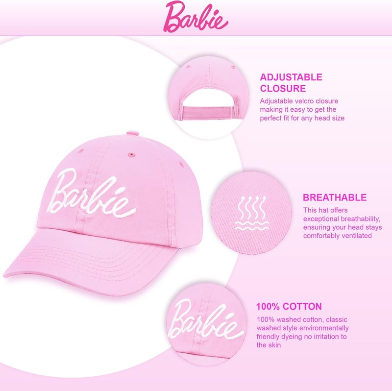 Barbie Soft Cotton Women's Cap with Curved Brim hat - Image 2